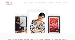 Desktop Screenshot of nickyvalantine.co.uk