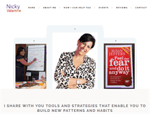 Tablet Screenshot of nickyvalantine.co.uk